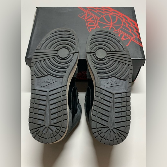 Jordan 1 Retro Mid Black Gym Red Anthracite Mens 9 - Picture 11 of 14